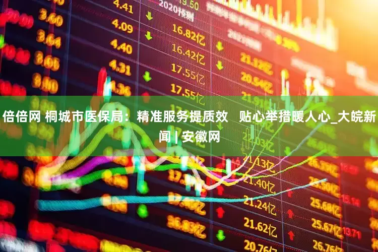 倍倍网 桐城市医保局：精准服务提质效   贴心举措暖人心_大皖新闻 | 安徽网